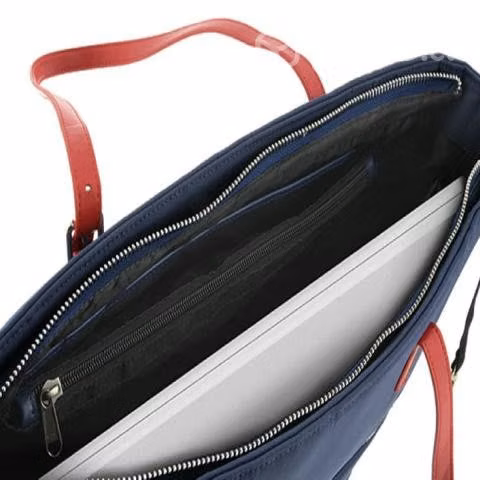 Cartera para notebook azul marino, hasta 15.6"