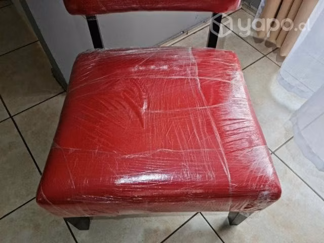 Poltrona roja de tela (nueva) - Imagen 4