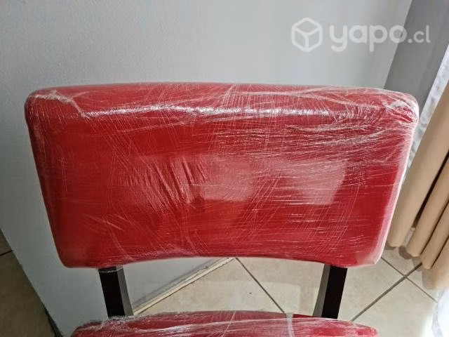 Poltrona roja de tela (nueva) - Imagen 2