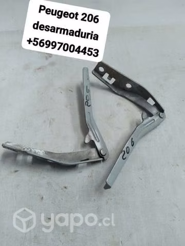 Par de bisagras Peugeot 206 desarmaduría