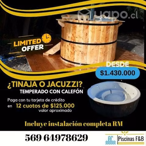 Tinaja revestida en fibra.