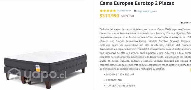 Cama + Respaldo - Imagen 6