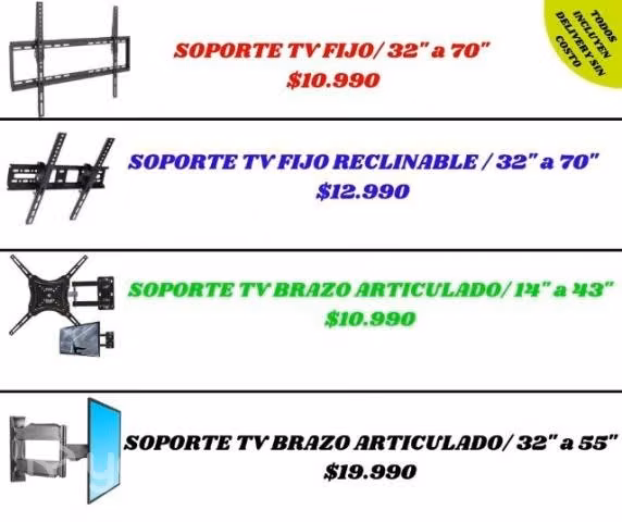 Soportes de TV disponibles /Despacho gratis