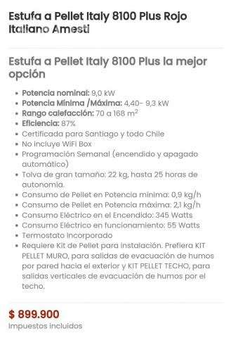 Estufa Pellet Amesti - Imagen 2