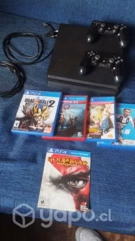 Ps4 1tb, 2 controles