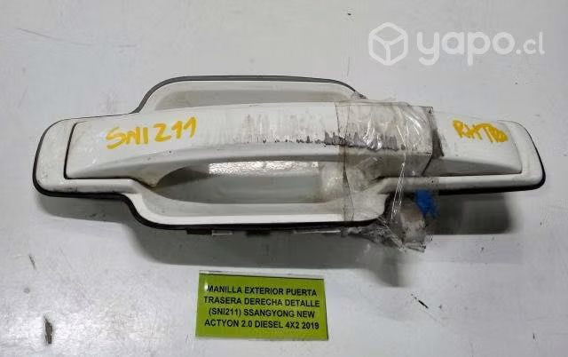 Manilla Exterior Puerta Trasera Derecha Ssangyong