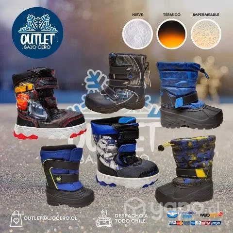 Botas lluvia frio y nieve por mayor
