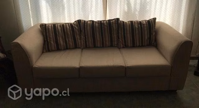 Juego Living Sofás 3C+2C Beige poco uso
