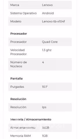 Tablet Lenovo - Imagen 3