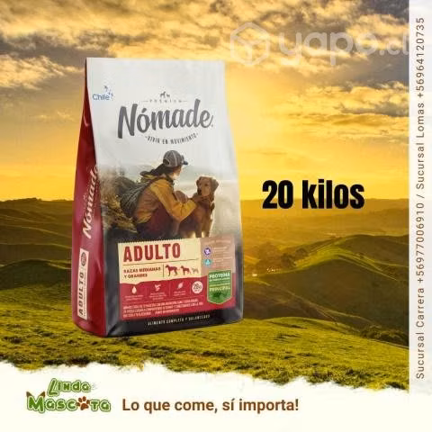 Alimento para Perros Nomade 20 kgs