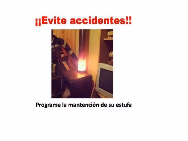 Mantención de estufas a leña