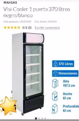 Visicooler 370 litros Maigas - Imagen 4