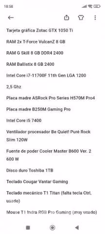 Componentes de PC gamer - Imagen 2