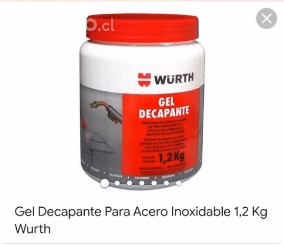 Gel decapante wurth y guantes de acero