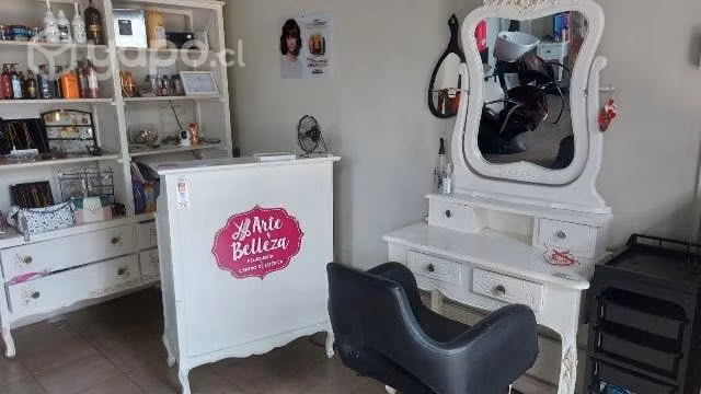 Derechos de llave de peluquería salón de belleza