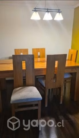 Comedor madera noble
