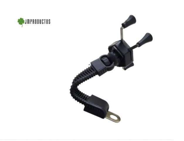 Soporte Porta Celular Moto Tipo X Sujecion Espejo - Imagen 4