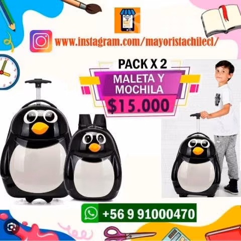 Mochila tipo huevito para niños