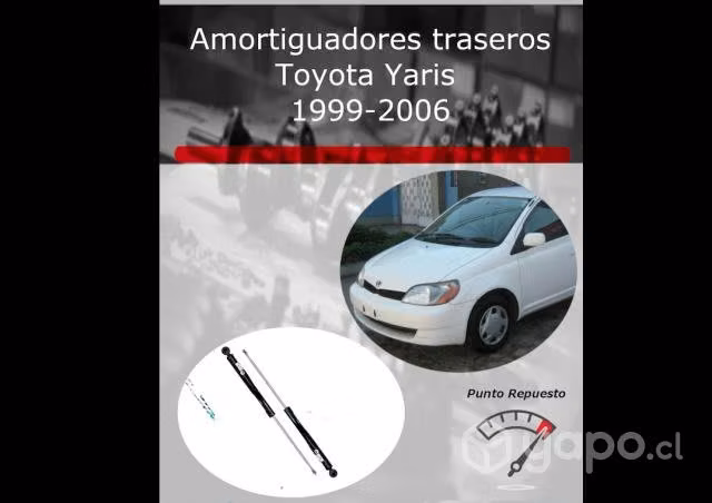 Par de amortiguadores traseros Yaris 1999-2006