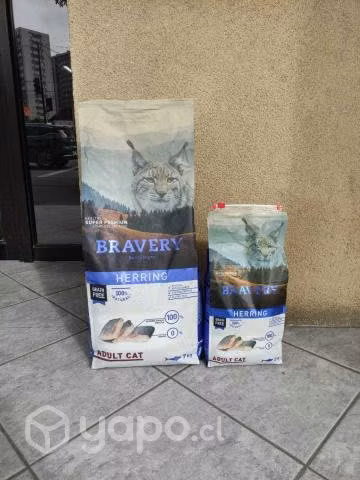 Oferta Alimento Gato Bravery Arenque Gato Adulto