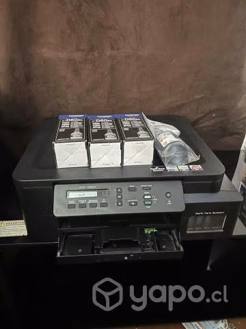 Impresora brother con 4 tintas negras nuevas
