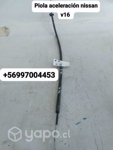 Piola de aceleración Nissan v16 desarmaduría
