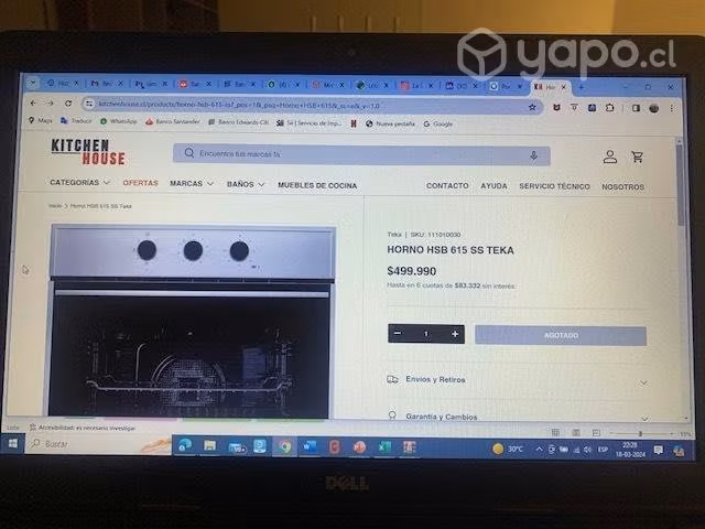 Horno Eléctrico Teka - band. deslizable - Rebajado