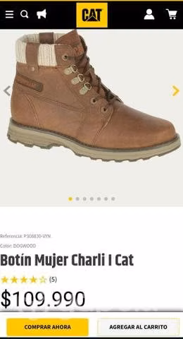 Botines Caterpillar Nuevos número 37.5 - Imagen 3