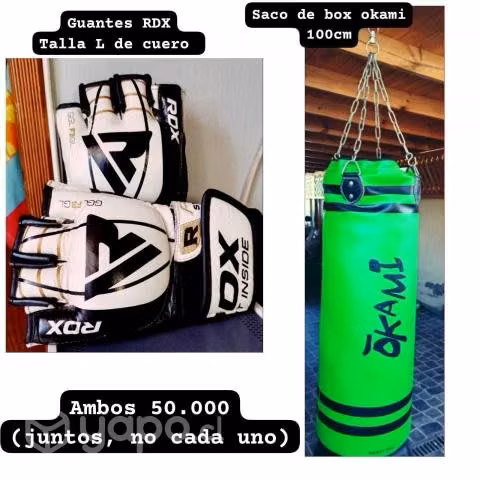Saco + guantes de box
