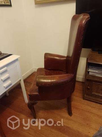 Sitial sillon antiguo de cuero - Imagen 6