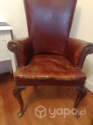 Sitial sillon antiguo de cuero - Imagen 2