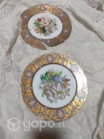 Antiguo Plato bañado en oro - Imagen 2