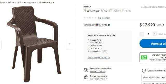 Silla ratán terraza - Imagen 4