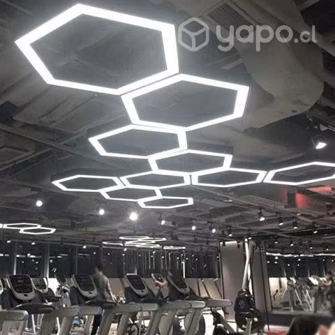 Lampara led colgante hexagono 60cm 42w - Imagen 2