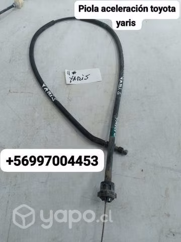 Piola de aceleración Toyota Yaris desarmaduría