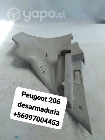 Plástico trasero Peugeot 206