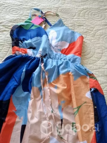 Vestido con estampados talla m, 8000