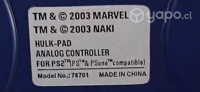 Control Análogo HULK-PAD MARVEL 2003 PS2 - Imagen 4