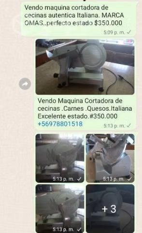 Cortadora de cecinas y queso.marca omas - Imagen 3