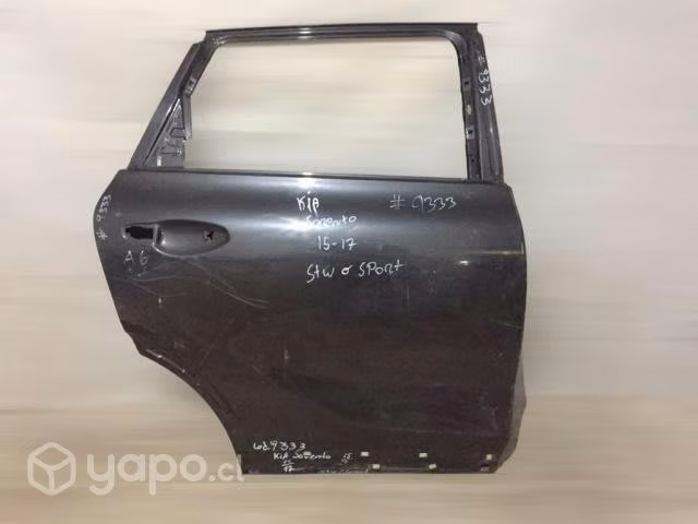 Puerta trasera Kia Sorento 2015 2017 rh