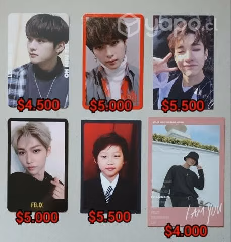 Photocards de Stray Kids ORIGINALES