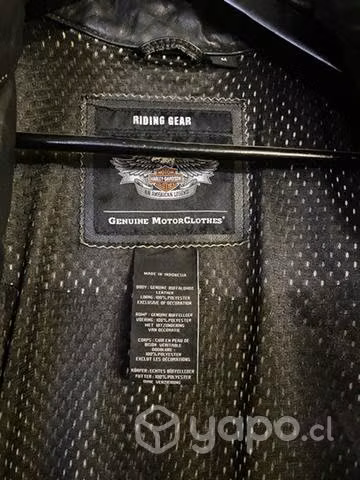Chaqueta de cuero harley davidson