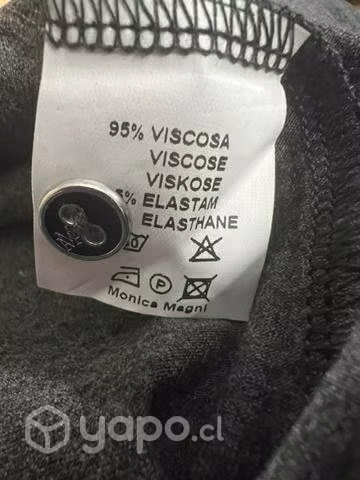 Polera Elástica Entallada Marca Mónica Magni 40/42 - Imagen 6