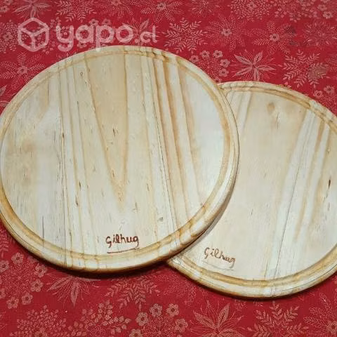 Tablas circulares de Pino muy bien selladas