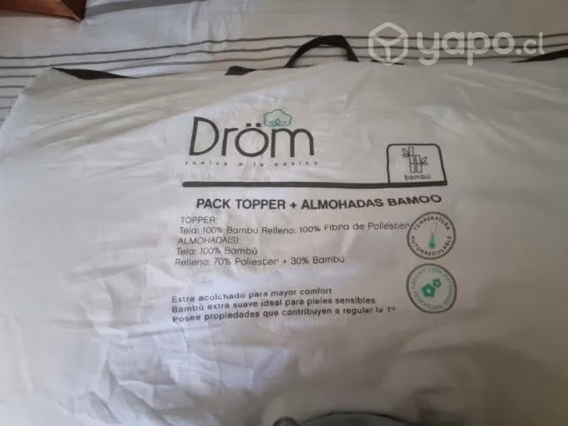 Topper cubre colchón Dröm king como nuevo