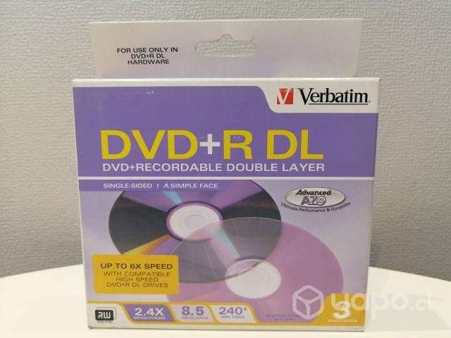 DVD + R dl 8.5 gb 2.4x pack 3 - Imagen 2