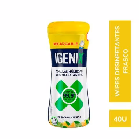 Wipes Desinfeccion Frasco 40u Igenix