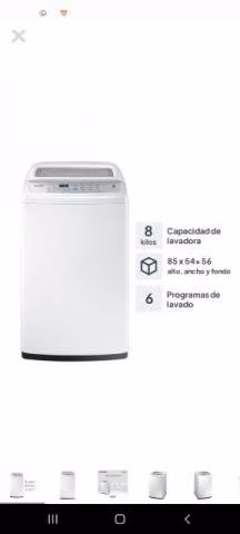 Lavadora de 8kg