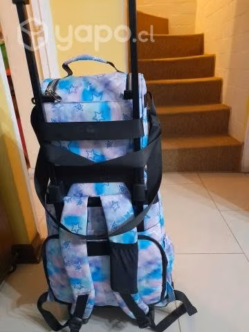 Mochila con ruedas y lonchera impecable de niña - Imagen 2