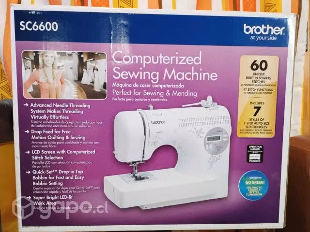 Maquina de costura computarizada